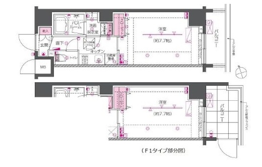 ZOOM戸越銀座 1階 間取り図
