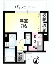 TRES赤坂 601 間取り図