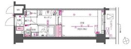 ZOOM戸越銀座 6階 間取り図