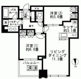 シティタワーズ豊洲ザ・シンボル 31階 間取り図