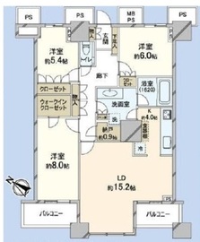 富久クロスコンフォートタワー(Tomihisa Cross)  44階 間取り図