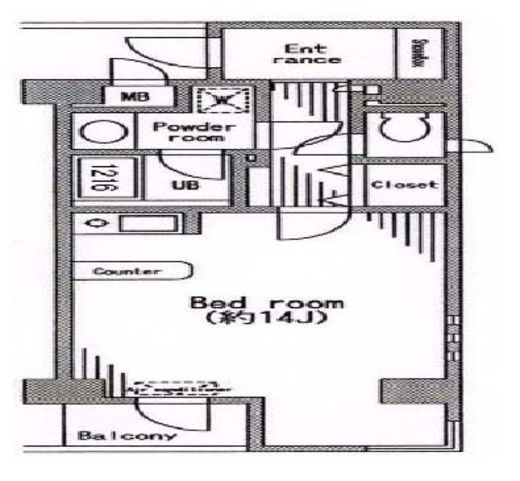 シティテラス田町 601 間取り図
