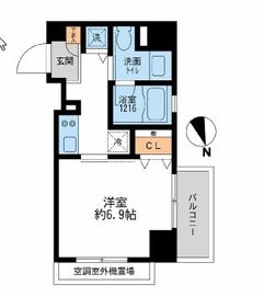 クリオ戸越銀座壱番館・弐番館 2-1404 間取り図