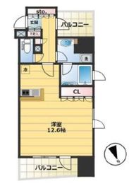 クオリア銀座3丁目 7階 間取り図