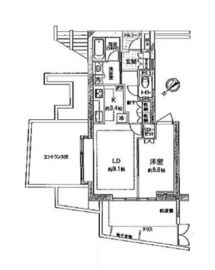 D'グランセ三田聖坂 1階 間取り図