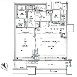 芝浦アイランド グローヴタワー 19階 間取り図