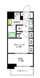 パークリュクス中野 7階 間取り図