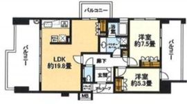 深沢ハウス 4階 間取り図