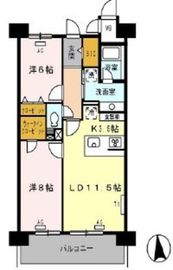 ロイヤルパークス西新井 618 間取り図