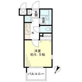 レジデンシア麻布十番 205 間取り図