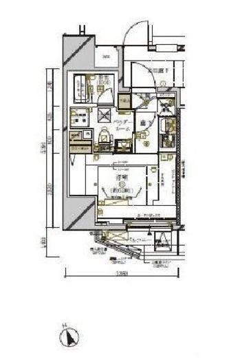 メインステージ新橋 9階 間取り図