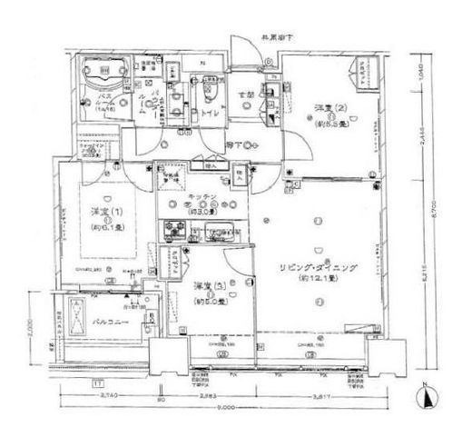 シティタワーズ豊洲ザ・シンボル 10階 間取り図