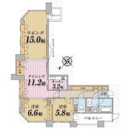 アクロス新川ビル 1301 間取り図