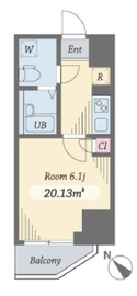 ダイヤモンドタワー西小山 1204 間取り図