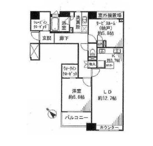 パークハウスエスプラナード 4階 間取り図