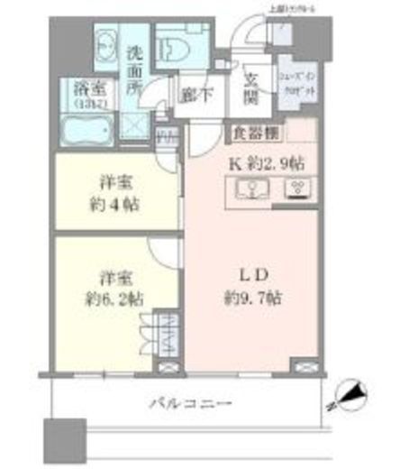 ブリリアタワーズ目黒 18階 間取り図