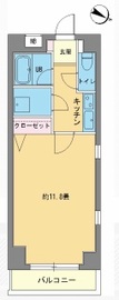 カスタリア千駄ヶ谷 207 間取り図