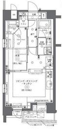 ZOOM中野坂上 4階 間取り図