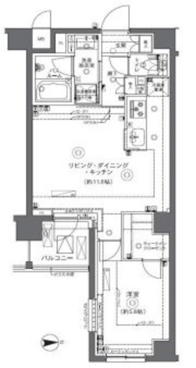 ZOOM中野坂上 4階 間取り図