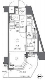 ZOOM中野坂上 5階 間取り図