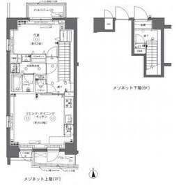 ZOOM中野坂上 6階 間取り図