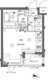 ZOOM中野坂上 5階 間取り図