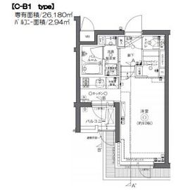 ZOOM中野坂上 1階 間取り図