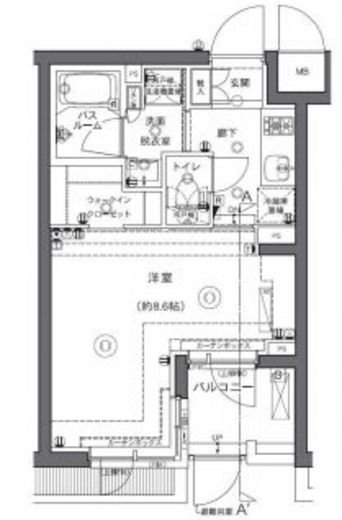 ZOOM中野坂上 1階 間取り図