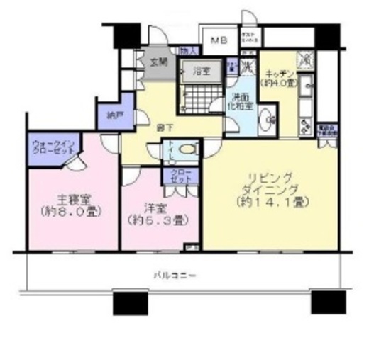 ラクシア品川ポルトチッタ 20階 間取り図