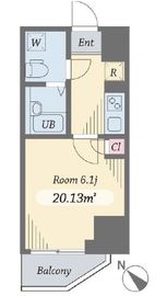 ダイヤモンドタワー西小山 603 間取り図