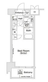 コンフォリア新宿 206 間取り図