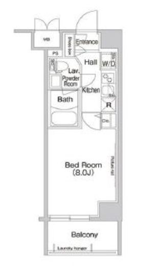 コンフォリア新宿 205 間取り図