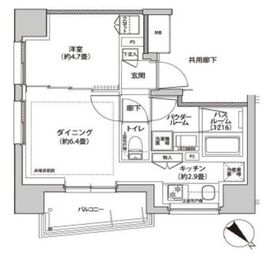 シティハウス文京茗荷谷 8階 間取り図