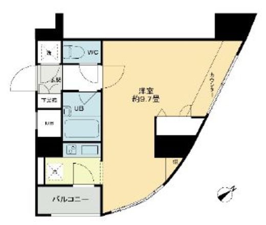 クロスレジデンス蒲田 618 間取り図
