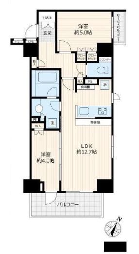 リビオレゾン白金 3階 間取り図