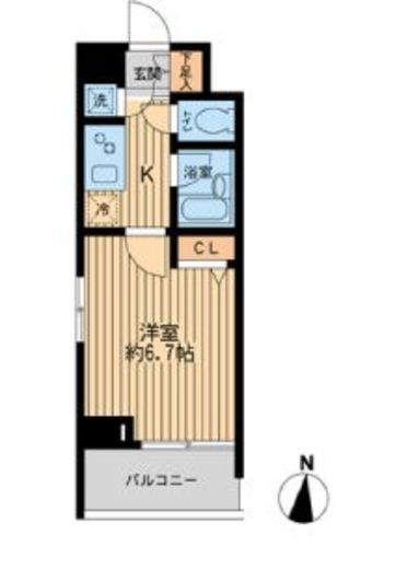 HF早稲田レジデンス 313 間取り図