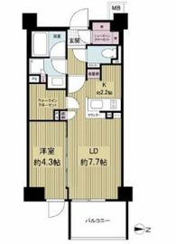 ブランシエラ東京住吉 6階 間取り図