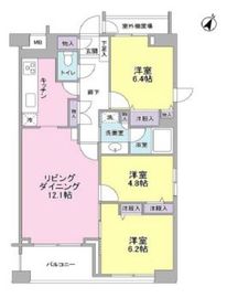 ヒルトップ半蔵門 6階 間取り図