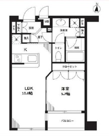 オーキッドレジデンス神楽坂 202 間取り図