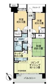 亀戸レジデンス 10階 間取り図