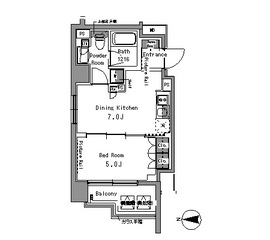 パークアクシス秋葉原 501 間取り図