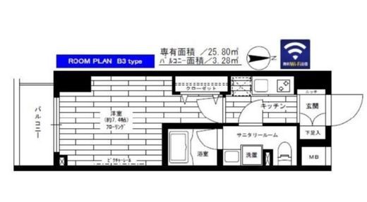 ステージグランデ秋葉原 3階 間取り図