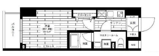 ステージグランデ秋葉原 12階 間取り図