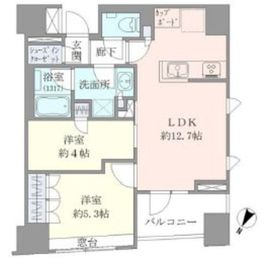 ブリリア日本橋三越前 6階 間取り図