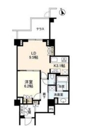 ブランズ六本木 1階 間取り図