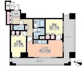 アトラスタワー小石川 2階 間取り図