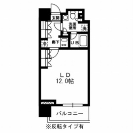 レジディア杉並方南町 805 間取り図