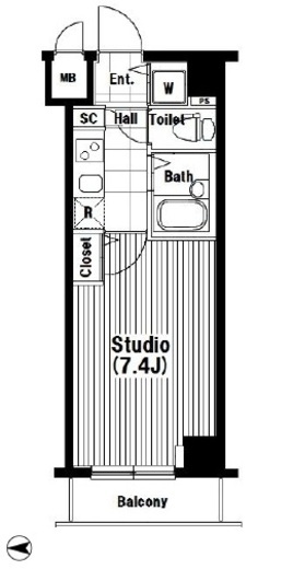 グランド・ガーラ三田 4階 間取り図