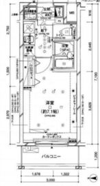 コンシェリア門前仲町 5階 間取り図