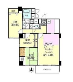 広尾ガーデンヒルズ 9階 間取り図